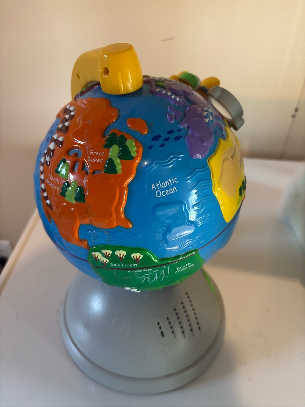 Kids Educational Globe Toy in Blue & Yellow - Picture 2 of 2